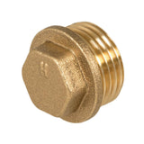Plumbob 774603 Brass Flanged Plug - 1/2 (male) - Voyto Ltd Online