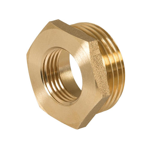 Plumbob 498166 Brass Hexagon Bush - 1" (Male) x 1/2" (Female) - Voyto Ltd Online