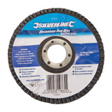 Silverline 633890 Zirconium Flap Disc - 115mm 40 Grit - Voyto Ltd Online