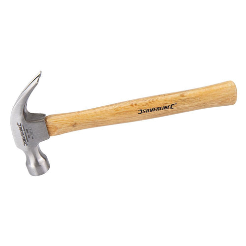 Silverline HA06B Hardwood Claw Hammer - 24oz (680g) - Voyto Ltd Online