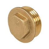 Plumbob 799889 Brass Flanged Plug - 1 (male) - Voyto Ltd Online