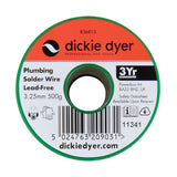 Dickie Dyer 836813 Plumbing Solder Wire Lead-Free - 3.25mm 500g - Voyto Ltd Online