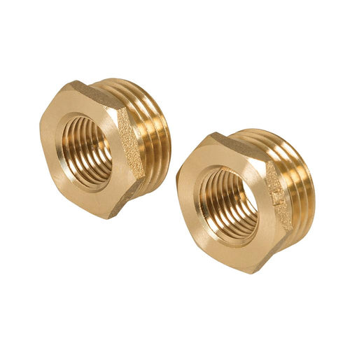 Plumbob 334110 Brass Hexagon Bush - 1/2" (Male) x 1/4" (Female) 2pk - Voyto Ltd Online