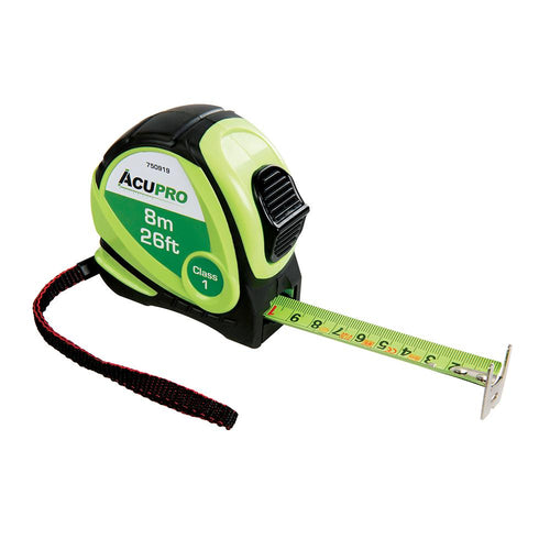 Acupro 750919 Tape Measure - 8m / 26ft x 25mm - Voyto Ltd Online