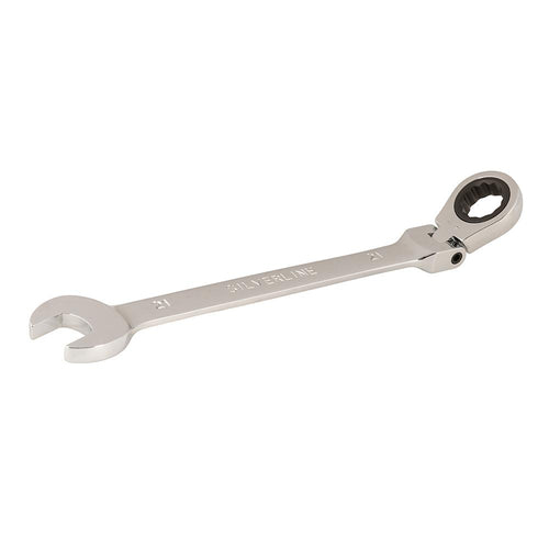 Silverline 589698 Flexible Head Ratchet Spanner - 21mm - Voyto Ltd Online
