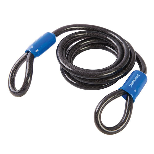 Silverline 669197 Looped Steel Security Cable - 1.8m x 10mm - Voyto Ltd Online