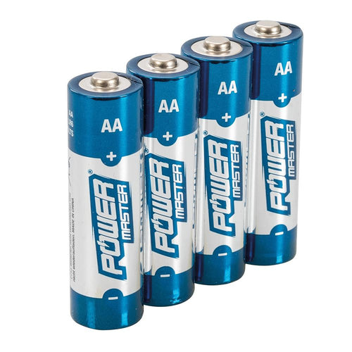 Powermaster 992118 AA Super Alkaline Battery LR6 4pk - 4pk - Voyto Ltd Online
