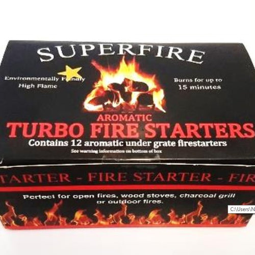 Turbo Fire Starters 75 Boxes Of 12 Turbo Fire Starters - Voyto Ltd Online